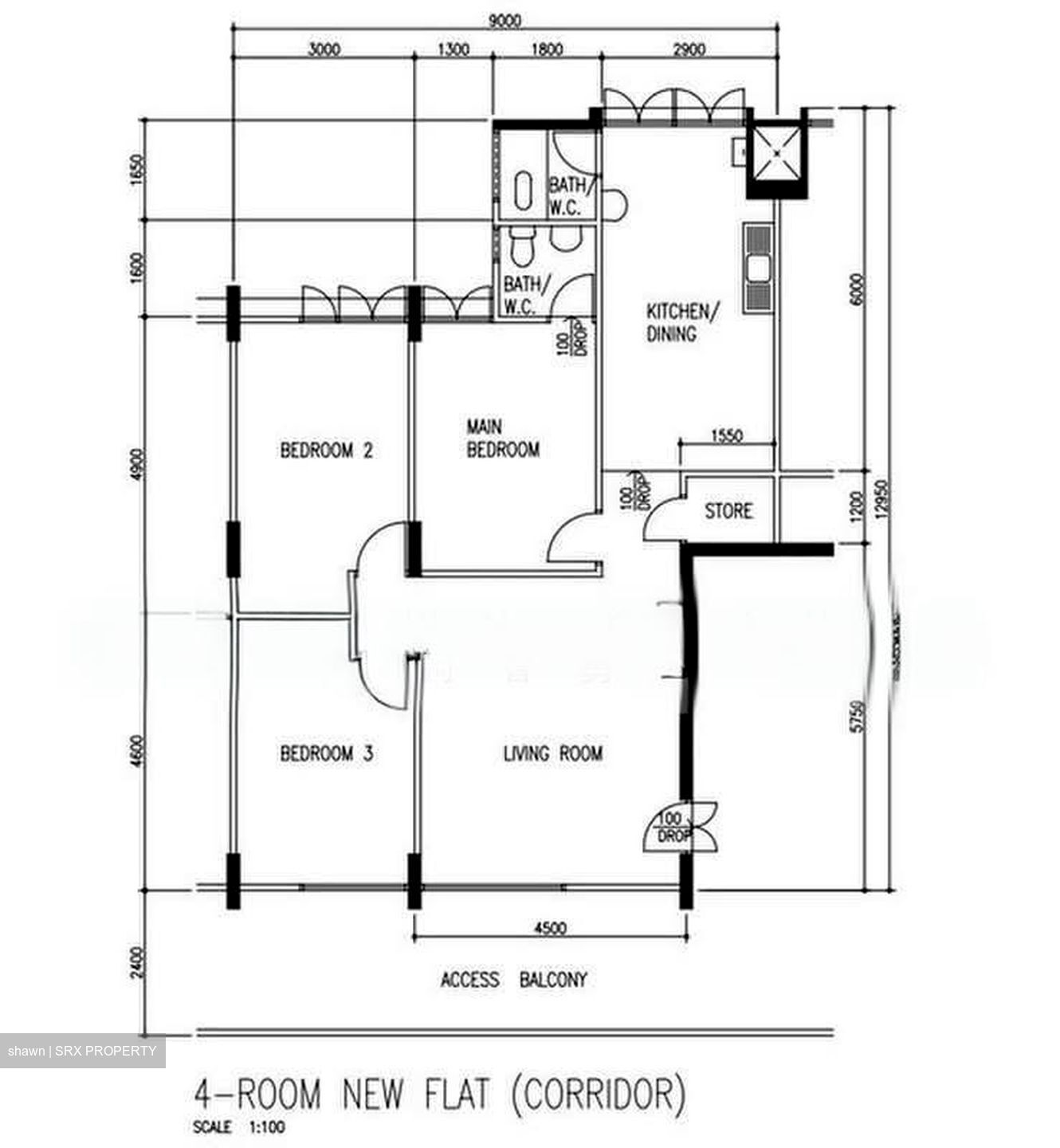 Blk 228 Boundary Ville (Serangoon), HDB 4 Rooms #573762341